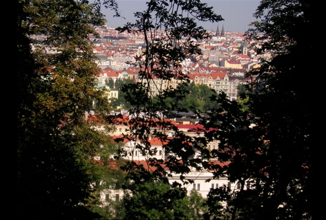 View of Prague from the Kinský Gardens